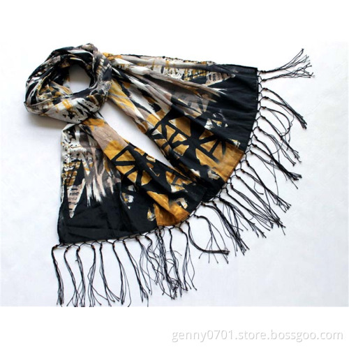 Printing lady scarf
